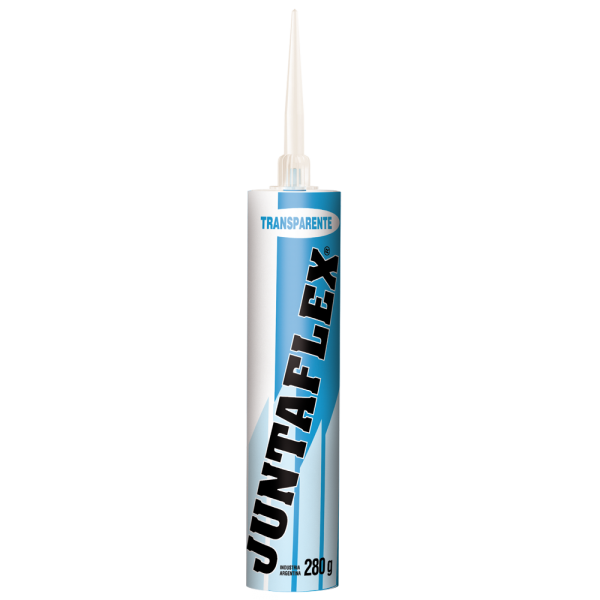 Junta Flex sellador silicona transparente x 280 grs. 