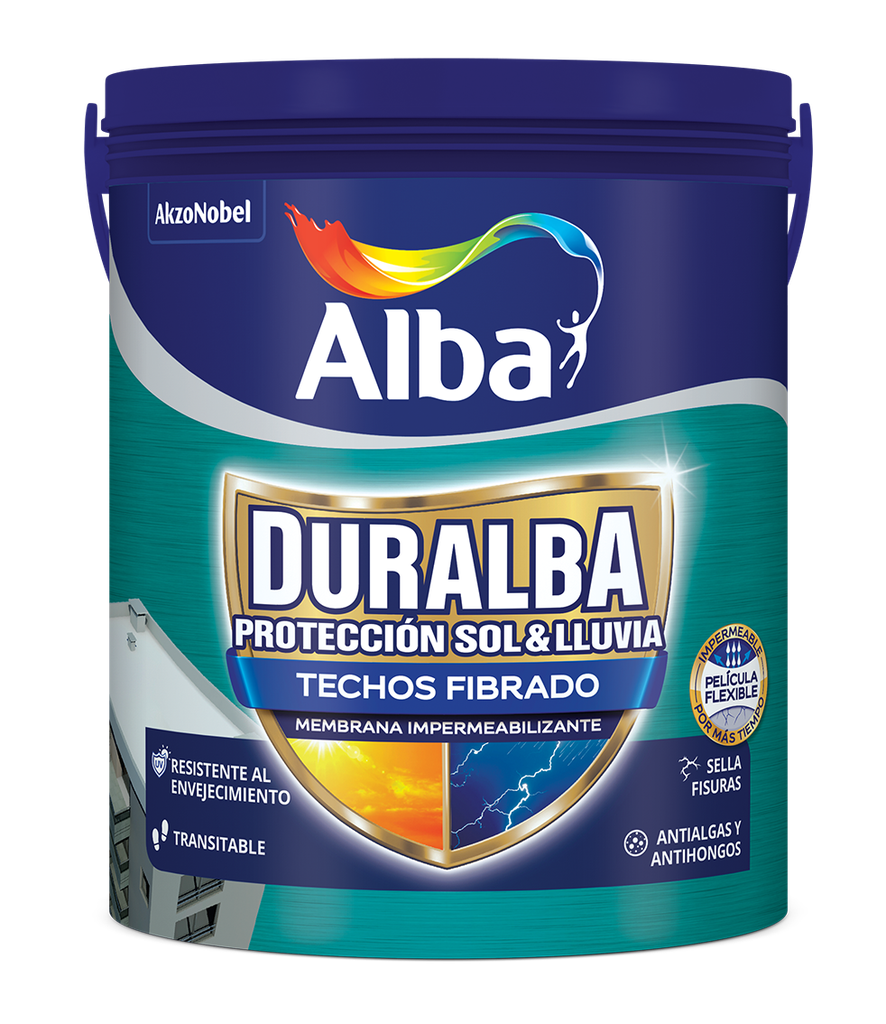 Duralba techos fibrado x 10 lts. 