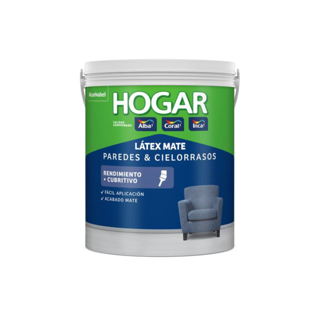Hogar latex interior blanco x 1 lt.