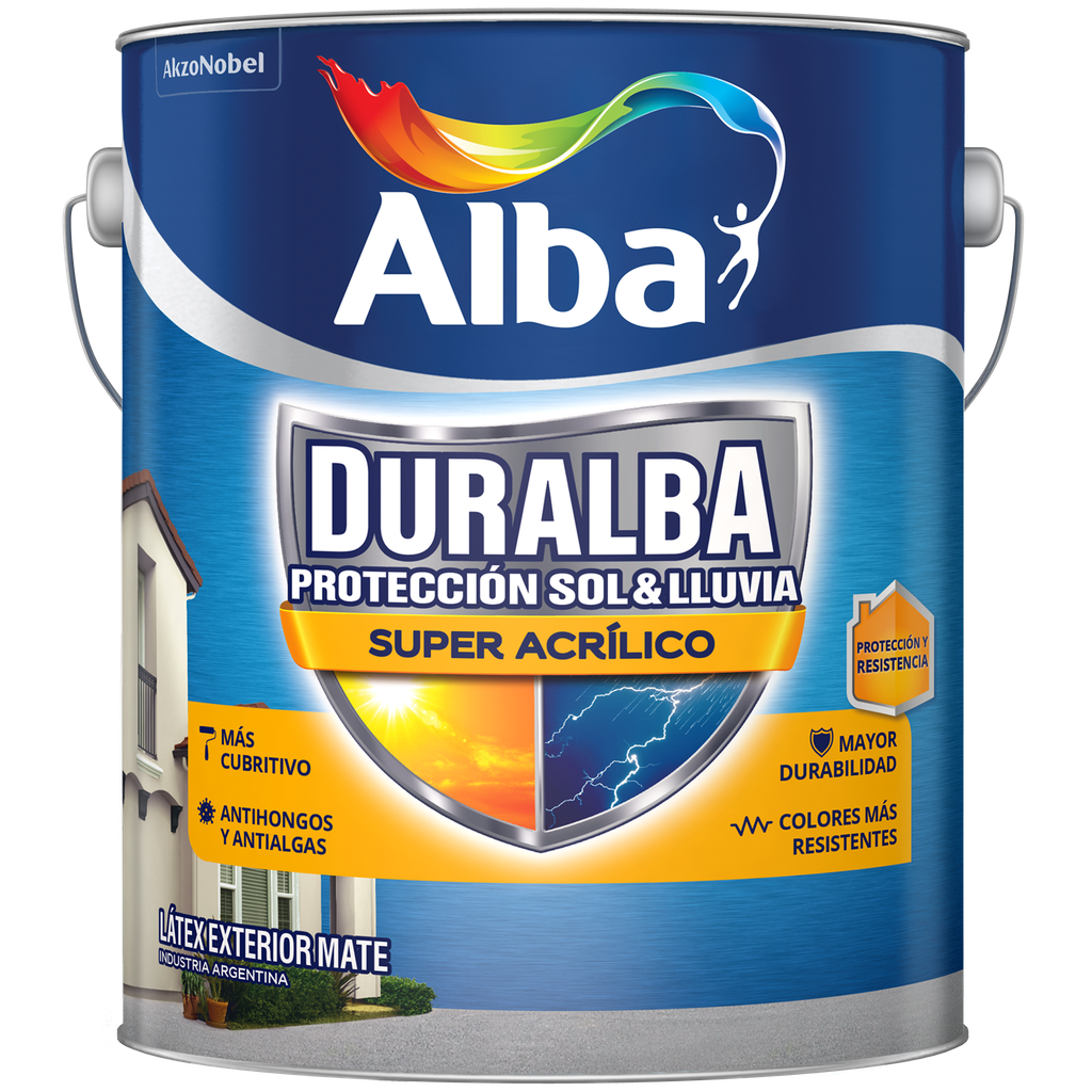 Duralba latex ext. Blanco x 4 lts