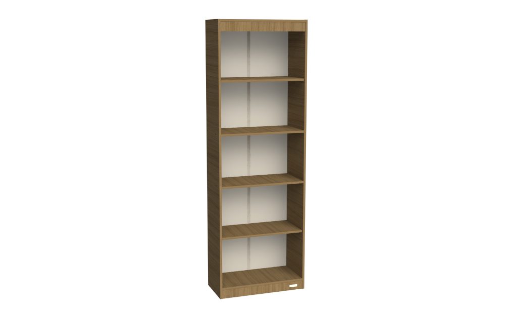 BIBLIOTECA C/ ESTANTES 0.60 MTS.MELAMINA