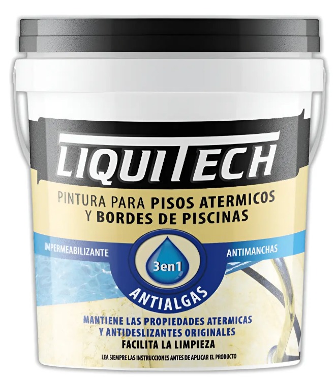 Liquitech pisos y bordes atermicos de piscinas 10 Lts
