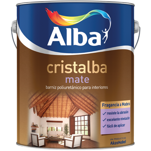 Cristalba barniz interior mate x 1 lt.