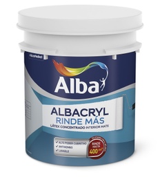 [1158101020] Albacryl rinde mas int. blanco x 20 lts.