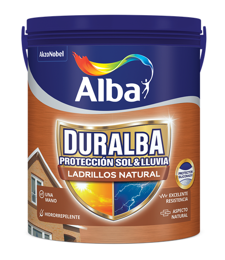 Duralba ladrillos mate (sin pelicula) Natural x 4 lts.