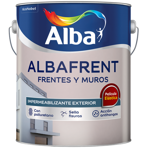 Albafrent frentes y muros blanco x 10 lts.