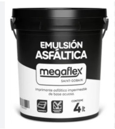 Megaflex emulsion asfaltica balde x 4 kgs.